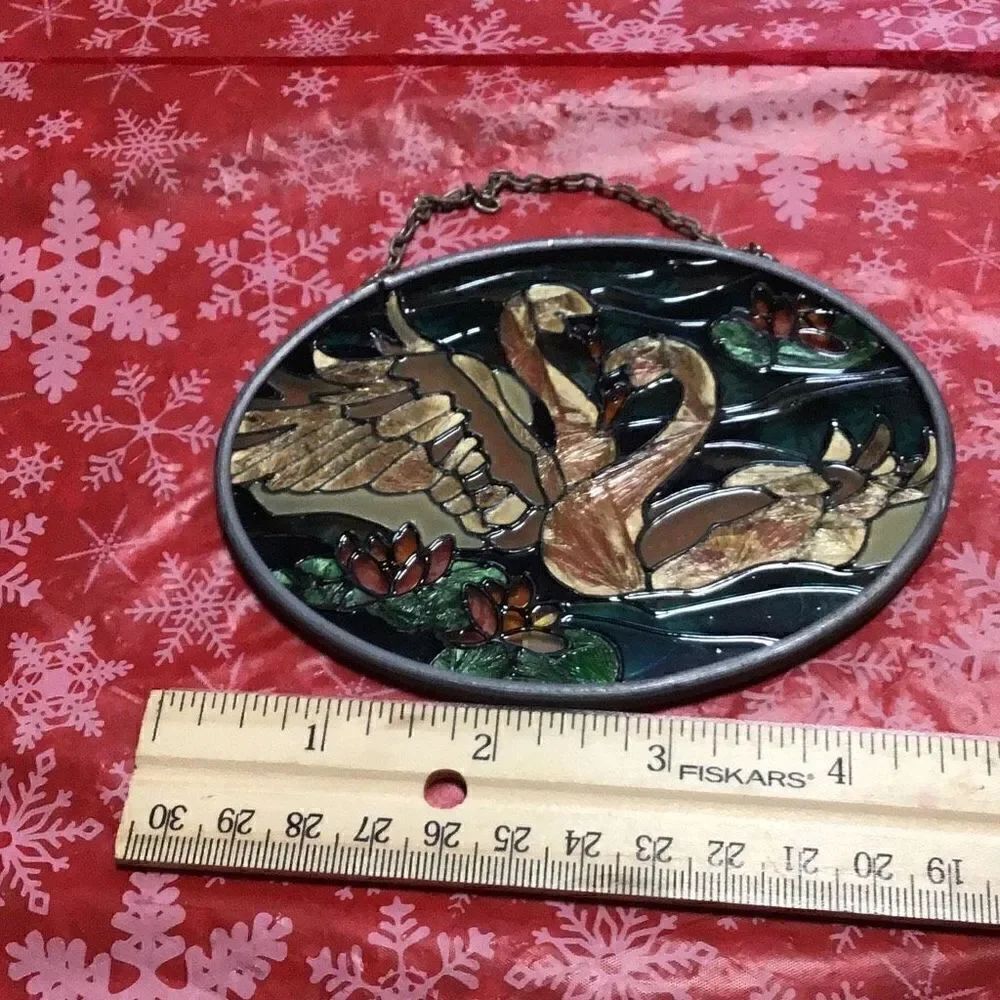 Stained glass window hanger by Joan Baker